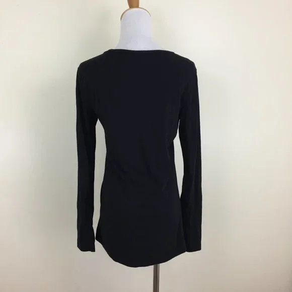 D&G DOLCE & GABBANA Italy Black Silver LOVE Sequin Long Sleeve Shirt - Picture 8 of 8